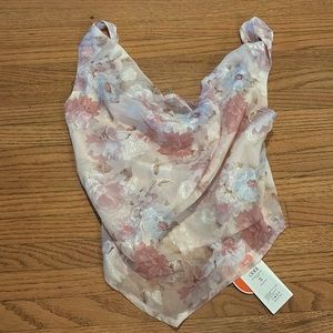 Cider Floral Pink and White Top